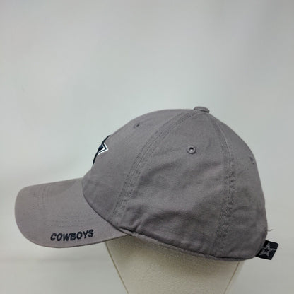 NFL Dallas Cowboys Slideback Hat Gray OSFA Embroidered Logo Spell Out