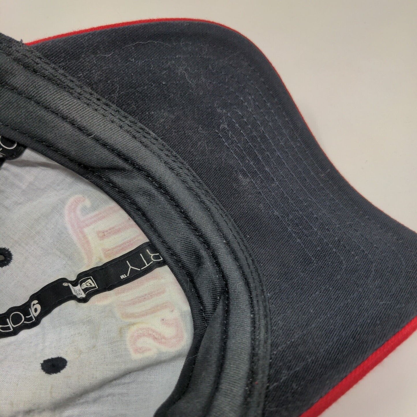 Minnesota Twins Slideback Hat Black Red Embroidered MLB New Era 9Forty Logo