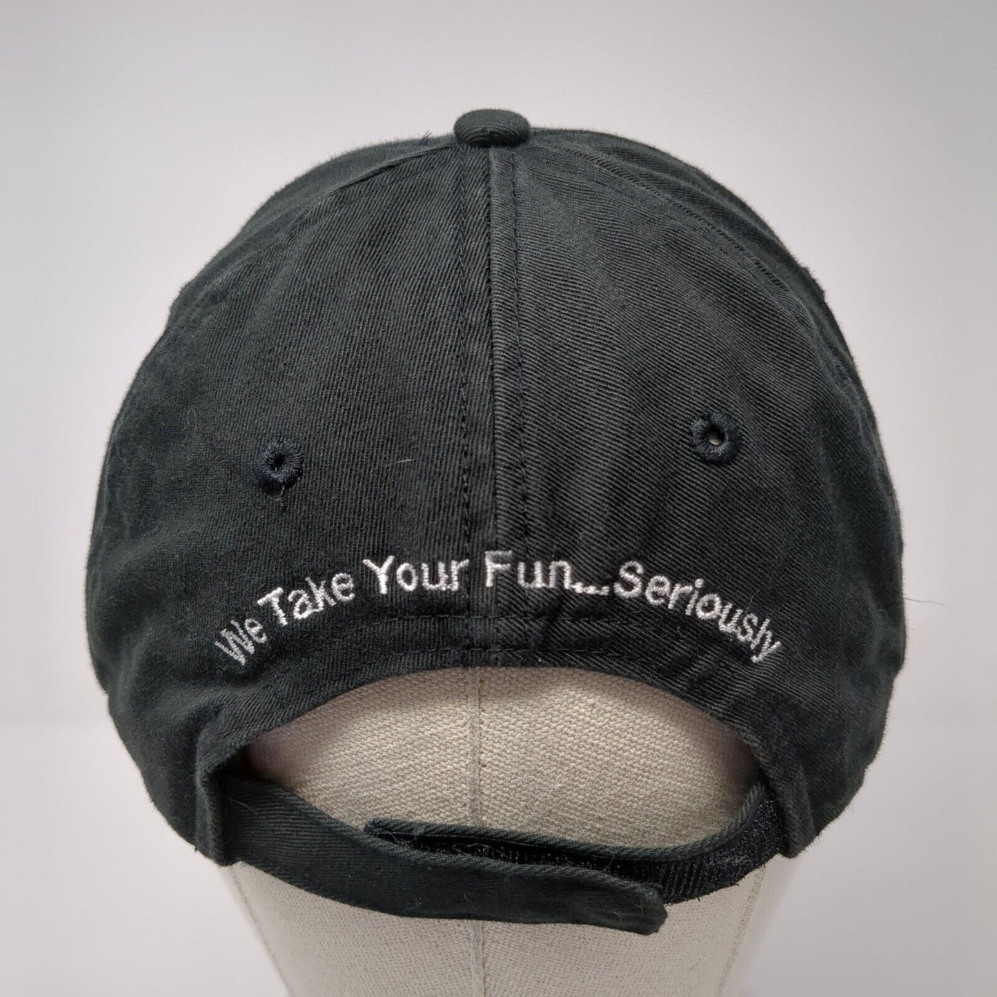 Action Motor Sports Strapback Hat Black One Size We Take Your Fun Seriously