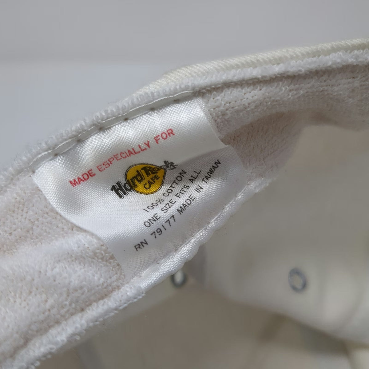 Hard Rock Cafe 5 Panel White OSFM Hat Boston Save the Planet Slideback Cotton