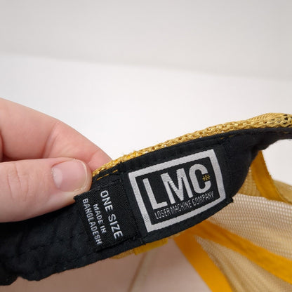 Loser Machine Snapback Trucker Hat Yellow OS Adjustable Embroidered Mesh Back