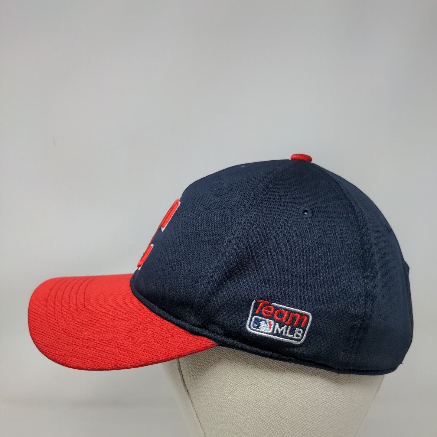 Cleveland Guardians Strapback Hat Red Blue OSFM Embroidered Logo MLB