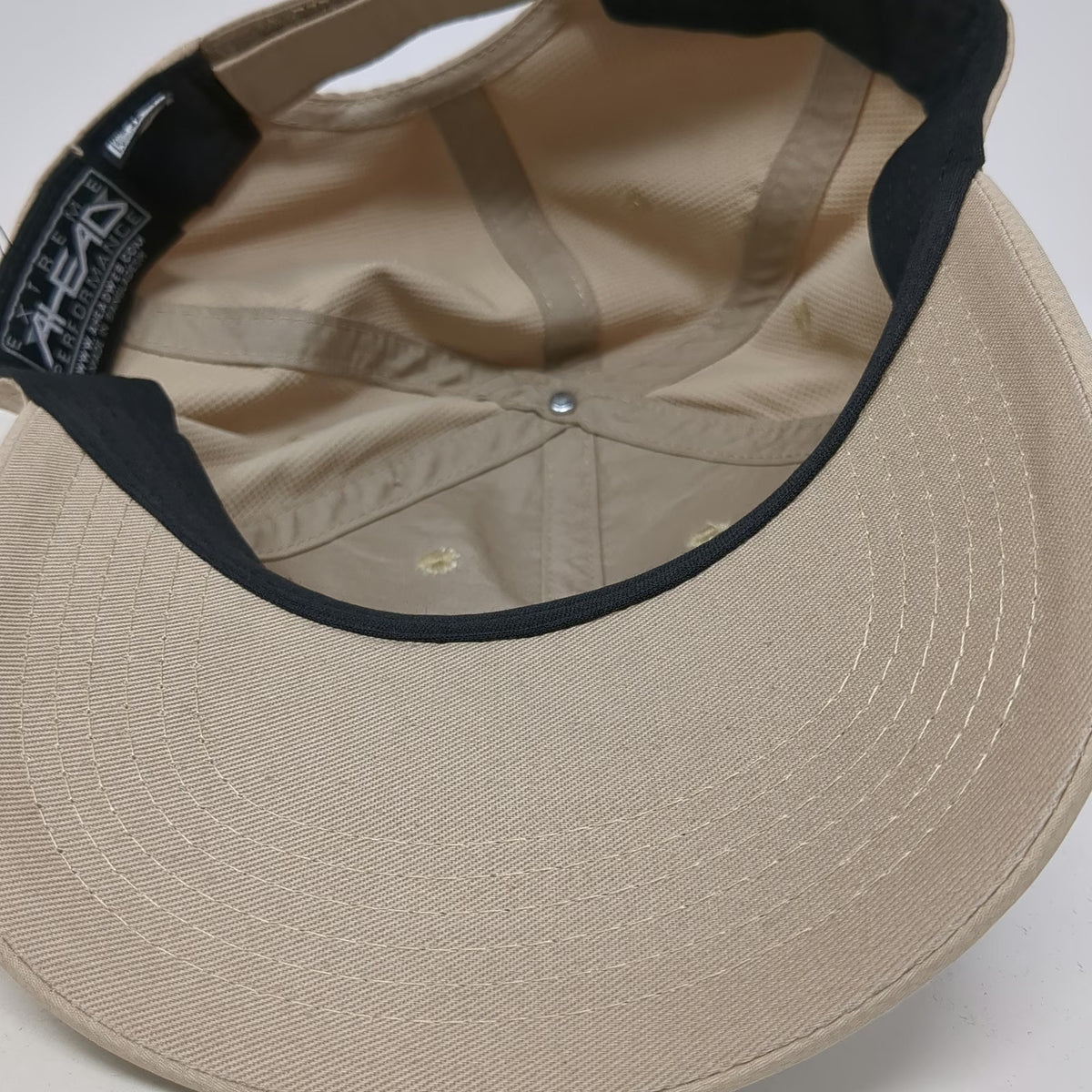 Ahead Beige Baseball Cap One Size Crane Creek Country Club Performance Hat