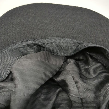 Army Cap Black One Size Ruched Gathered Crown Lined Short Brim Cadet Jersey Hat