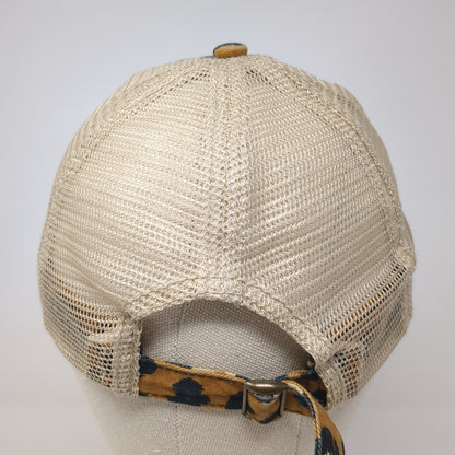 Shady Beach Trucker Hat Multicolor OS Adjustable Mesh Back Leopard Infinity