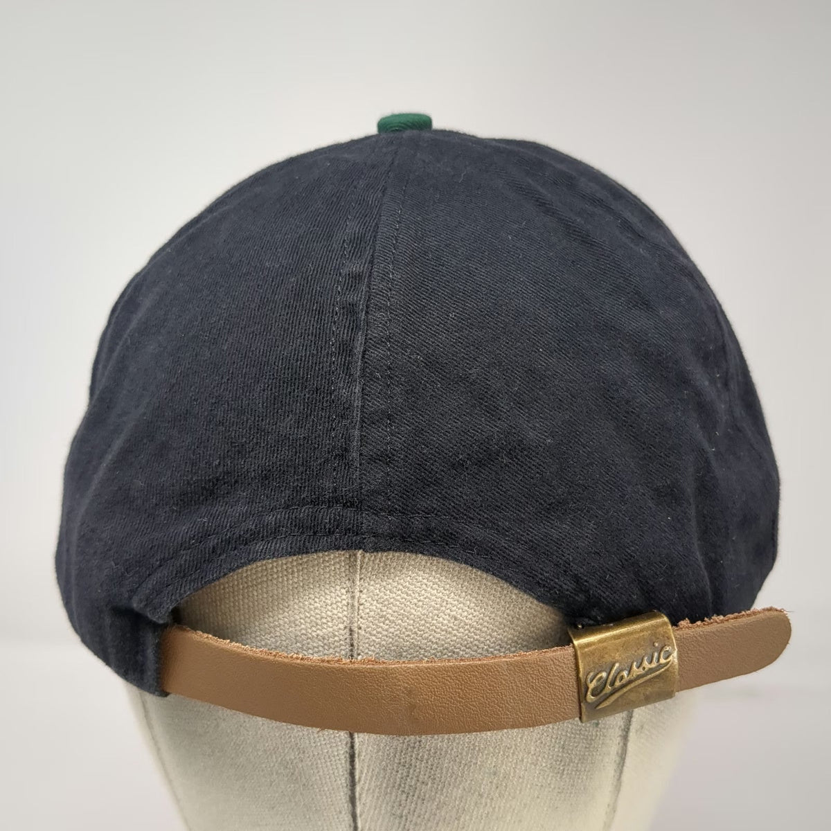 hhn 5 Panel Blue Green One Size Slideback Labbeemint Leaf Logo USA Made Hat