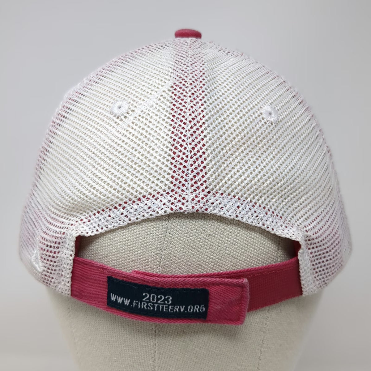 ahead Baseball Cap Red One Size First Tee Raritan Valley Mesh Strapback hat