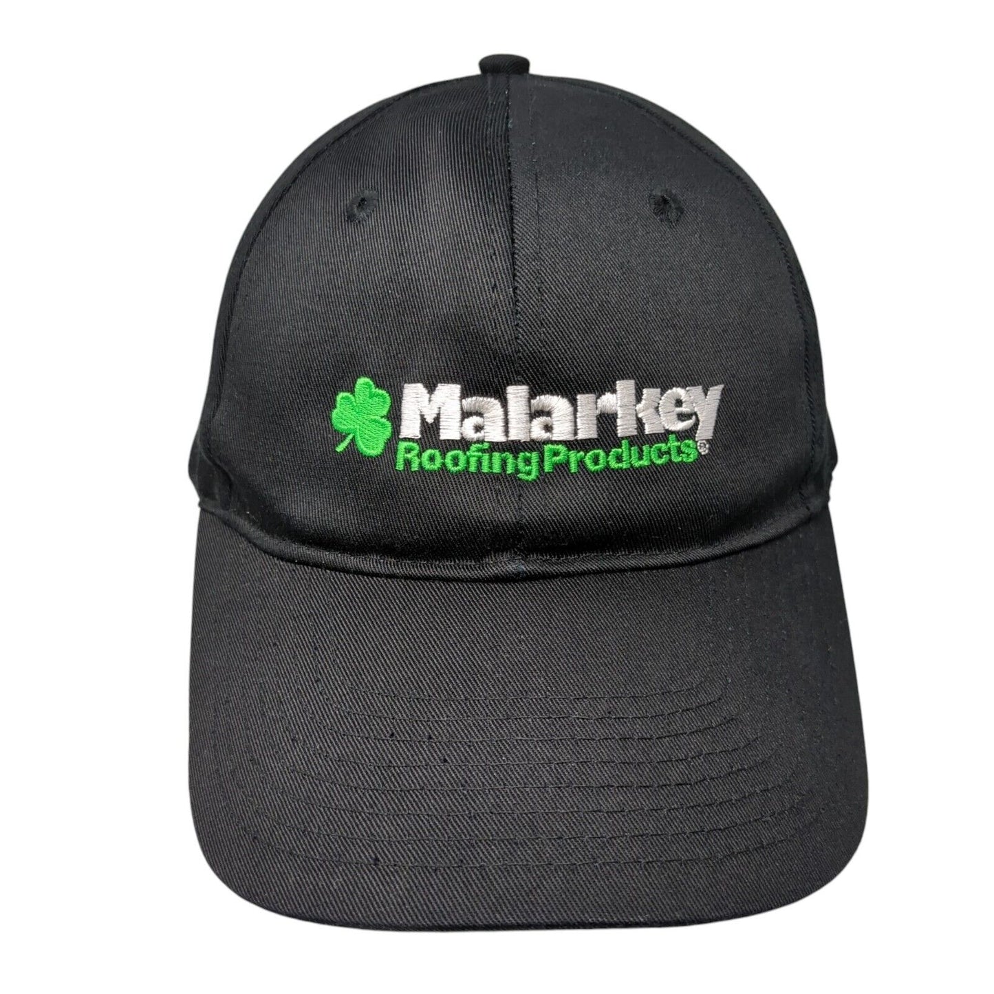 Malarkey Roofing Products Snapback Hat Black OSFA Embroidered 6 Panel