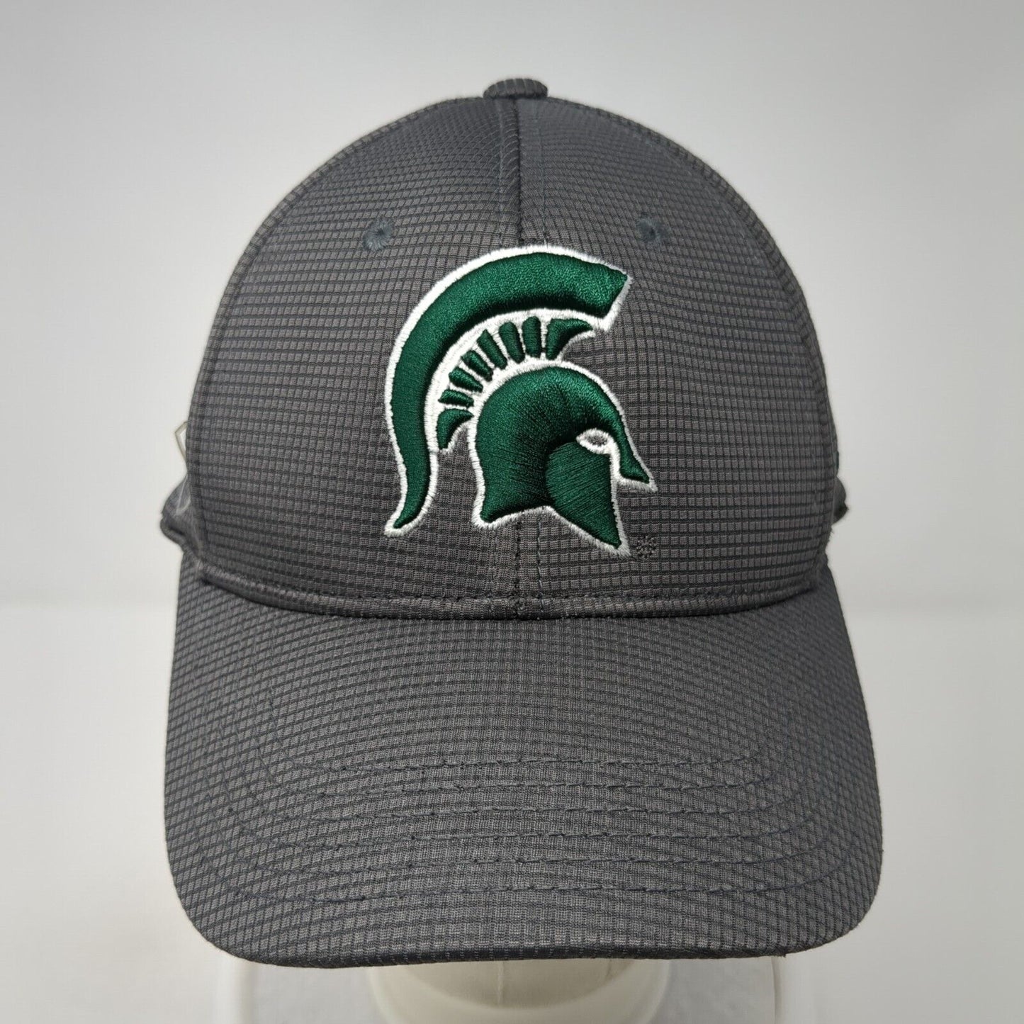 Spartans Fitted Hat Gray One Size Memory Fit Stretch Embroidered Logo