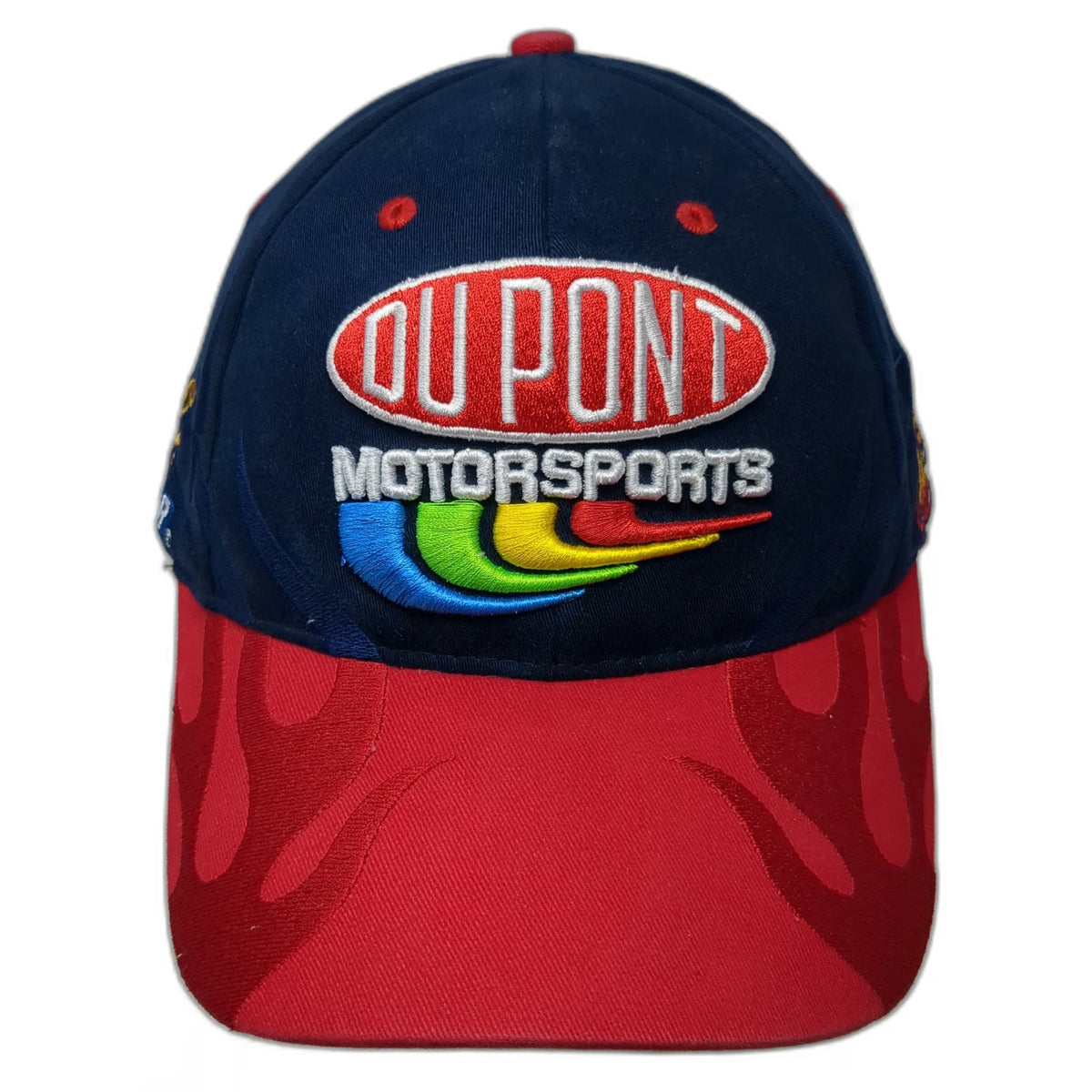 Chase Authentics Baseball Cap Blue Red One Size Jeff Gordon 24 NASCAR Flame Brim