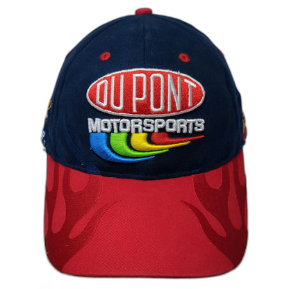 Chase Authentics Baseball Cap Blue Red One Size Jeff Gordon 24 NASCAR Flame Brim