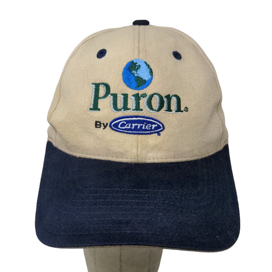 Otto Men's Strapback Hat Tan Size OSFM Embroidered Puron by Carrier Logo