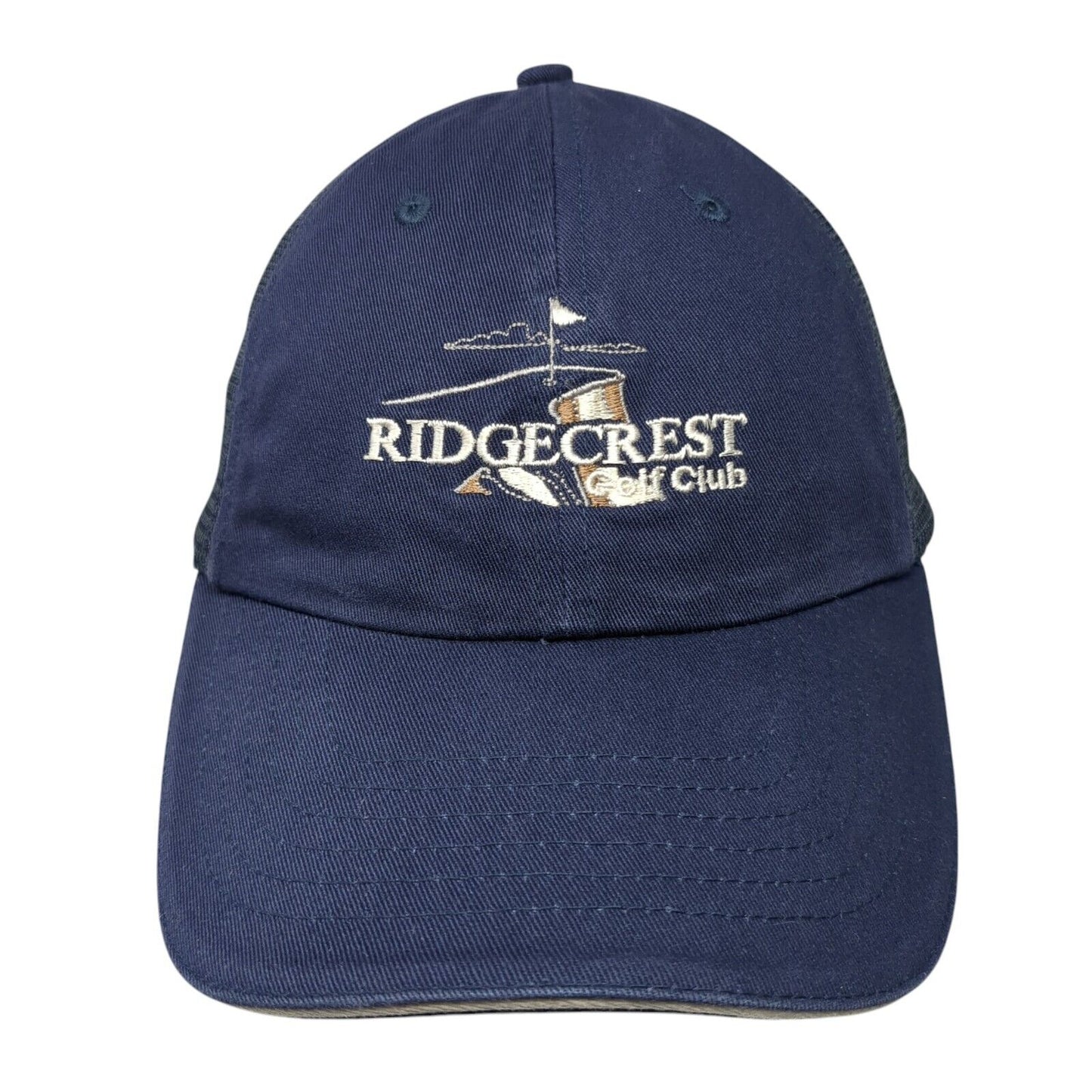 Ridgecrest Golf Club Slideback Mesh Back Trucker Hat Blue One Size Dpc
