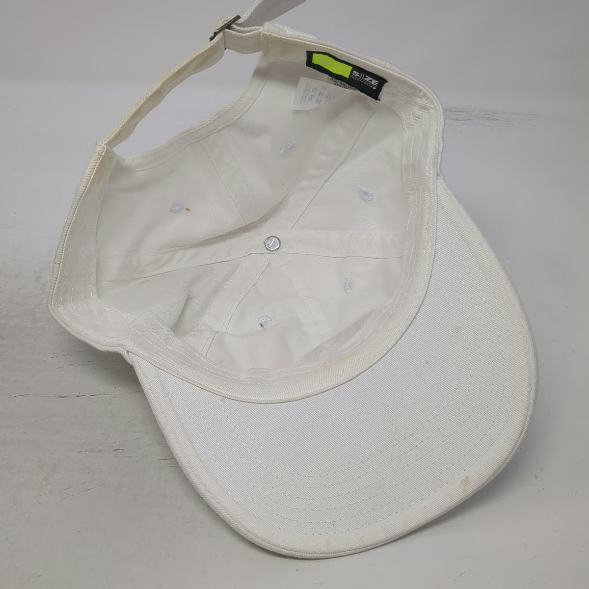 Nike Baseball Cap White One Size Heritage86 Embroidered Logo Adjustable Hat