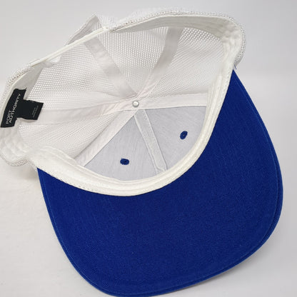 ZOA Snapback Trucker Hat Blue One Size Adjustable Mesh Back Port Authority