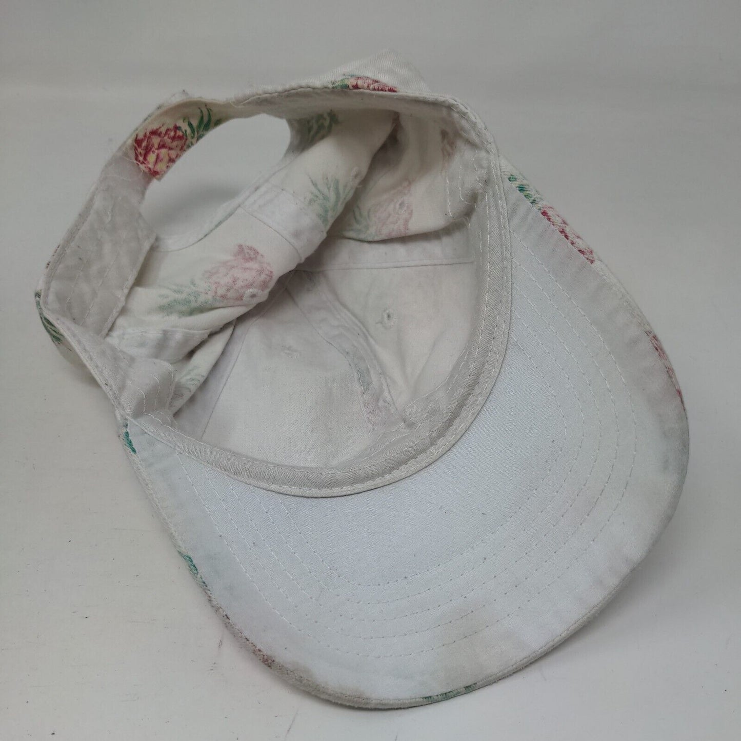 Pineapple AOP Strapback Hat Multicolor OSFM Adjustable Vent Holes