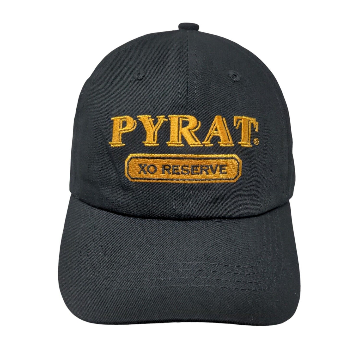 Pyrat XO Reserve Slideback Hat Black One Size Adjustable Embroidered Cotton