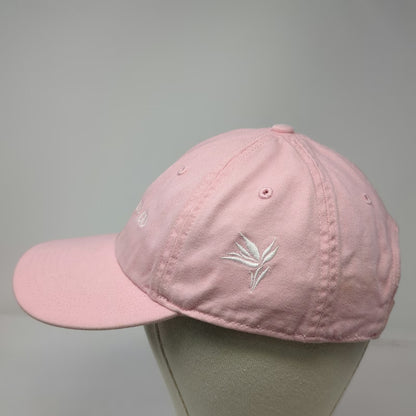 Richardson Baseball Cap Pink S Kauai Juice Co Slideback Cotton Flower Logo Hat