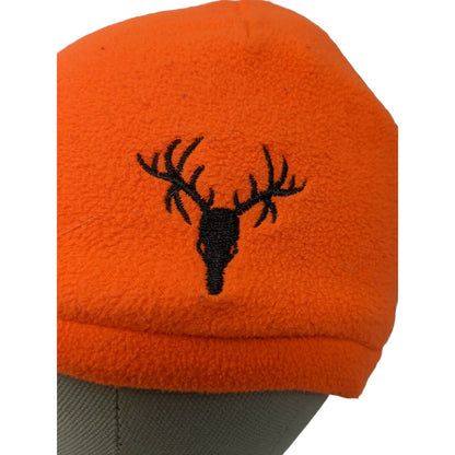 Hot Shot Orange Deer Beanie Hat Soft Warm One Size Fits Embroidered Logo