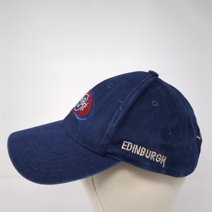 Hard Rock Cafe Edinburg Slideback Hat Blue One Size Adjustable Embroidered