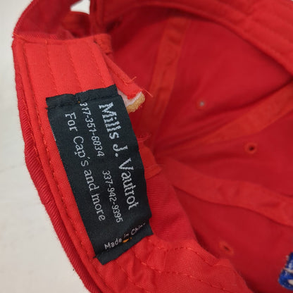 Mills J. Vautrot Ranger Directional Drilling Hat Red One Size Baseball Cap