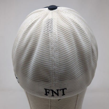 Fidelity National Title Idaho Fitted Mesh Back Trucker Hat Blue L-XL