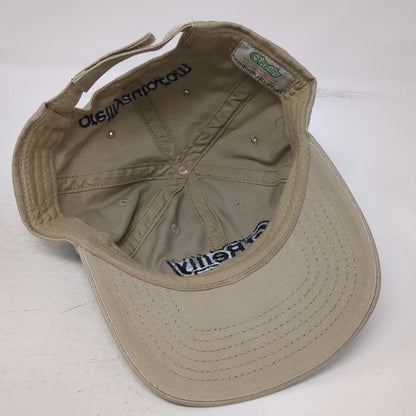 O'Reilly Auto Parts Baseball Cap Beige One Size Strapback Embroidered Logo Hat