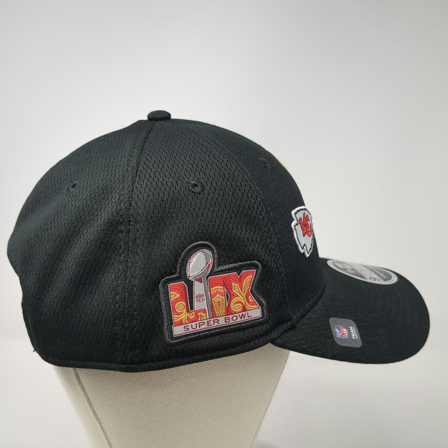 New Era NFL Super Bowl LIX Chiefs Eagles Snapback Hat Black One Size Ticket