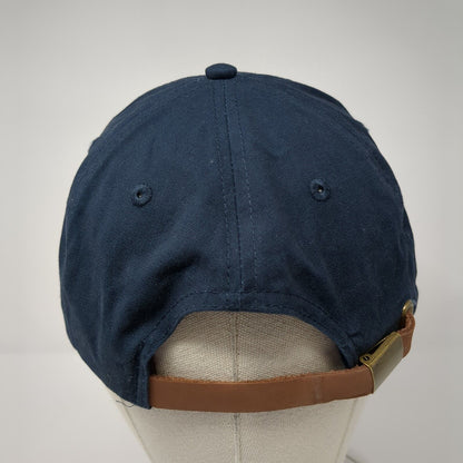AppFolio Slideback Hat Blue One Size Leather Strap Port Authority