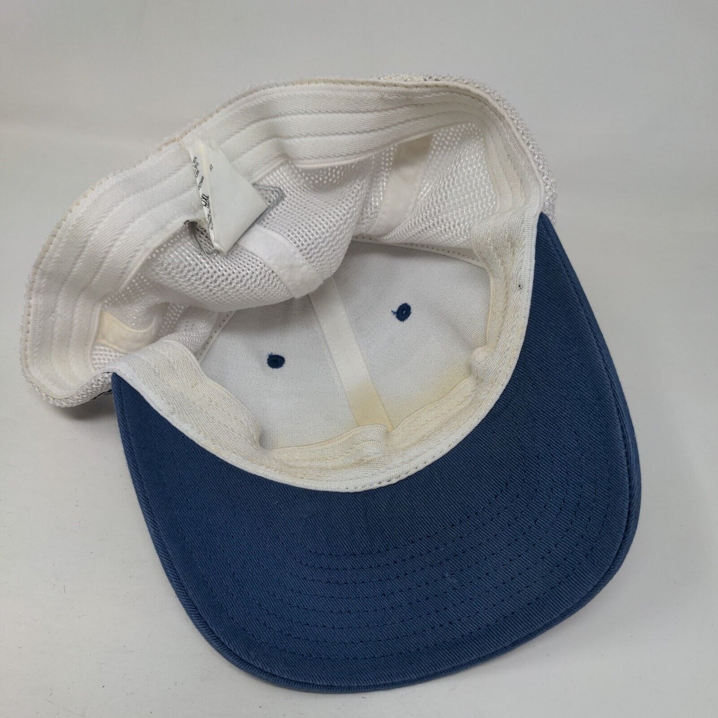 Columbia PFG Fitted Trucker Hat Blue L/XL Embroidered Mesh Back 6 Panel