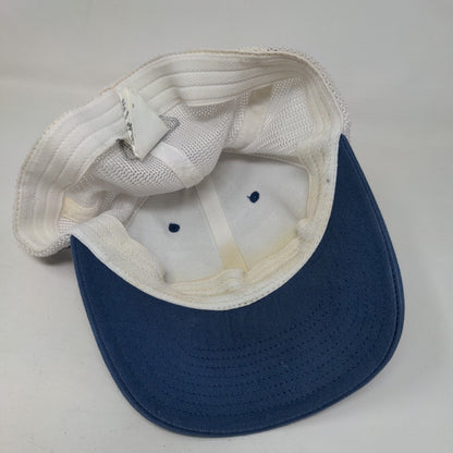 Columbia PFG Fitted Trucker Hat Blue L/XL Embroidered Mesh Back 6 Panel