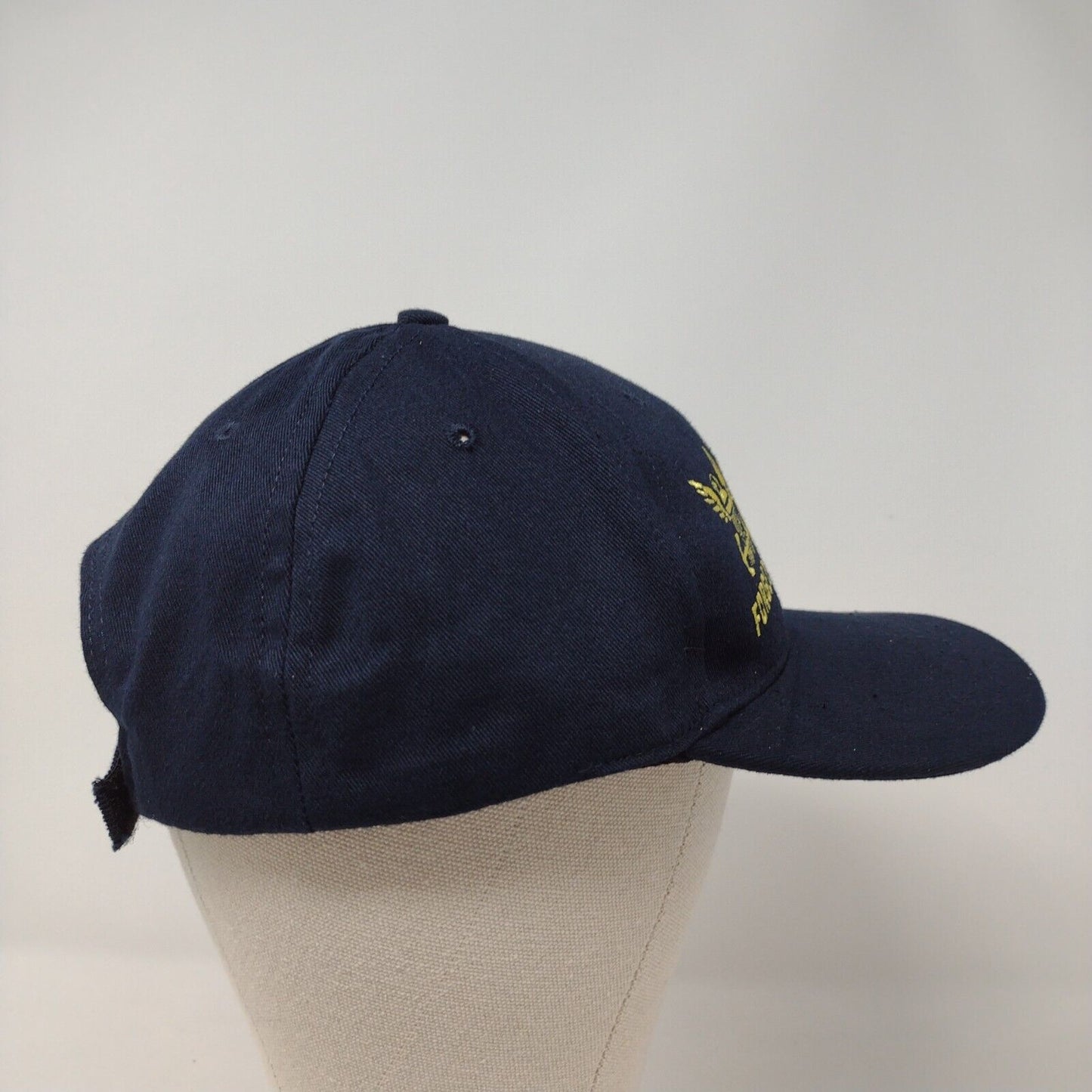 America's Navy Forged by The Sea Strapback Hat Blue OSFA Adjustable Embroidered
