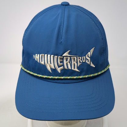 Howler Bros 5 Panel Blue Hat One Size Rope Fish Logo Snapback Adjustable Outdoor