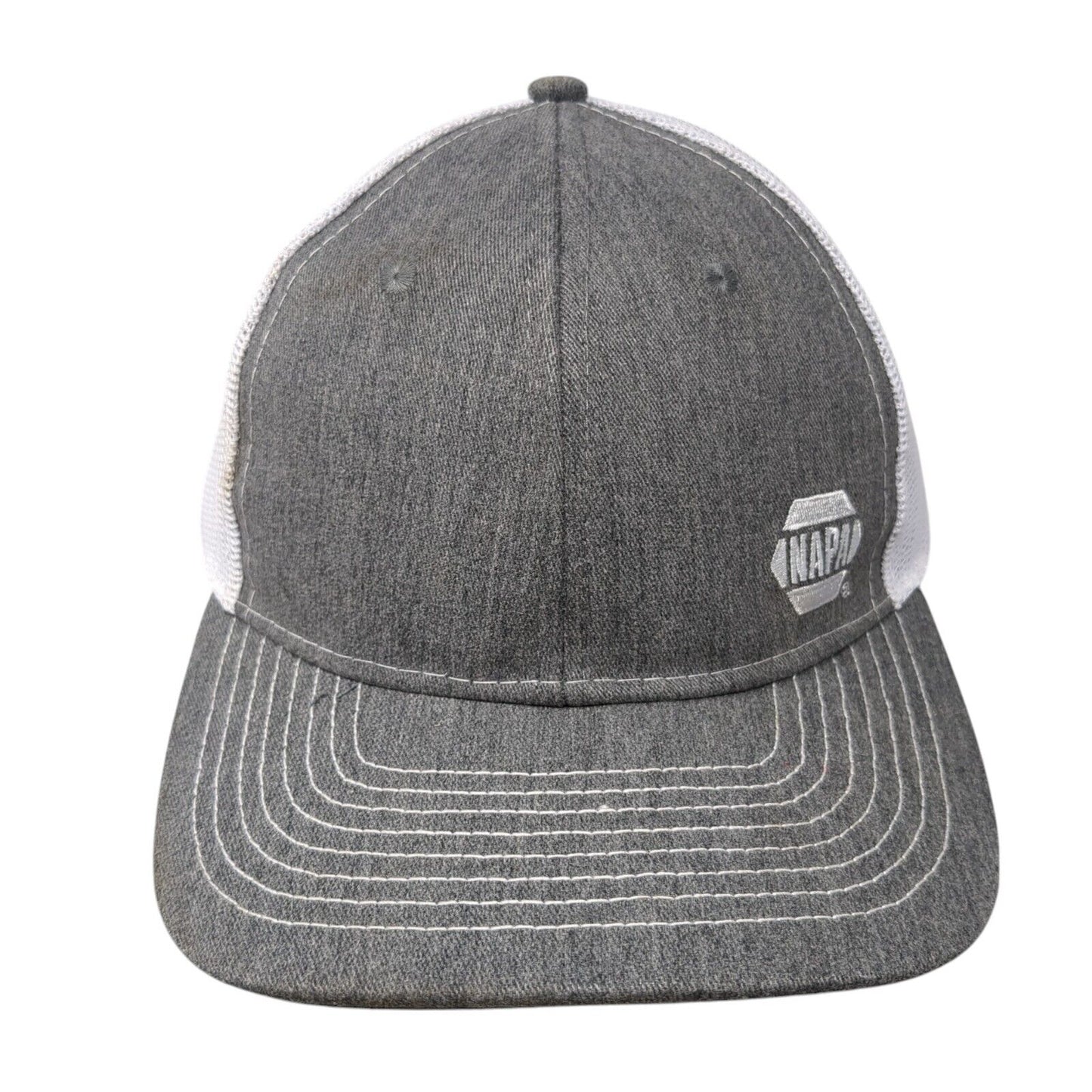 NAPA Snapback Mesh Back Trucker Hat Gray One Size 6 Panel Colorblock