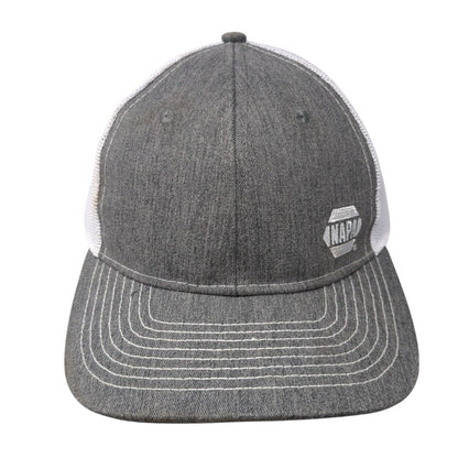 NAPA Snapback Mesh Back Trucker Hat Gray One Size 6 Panel Colorblock