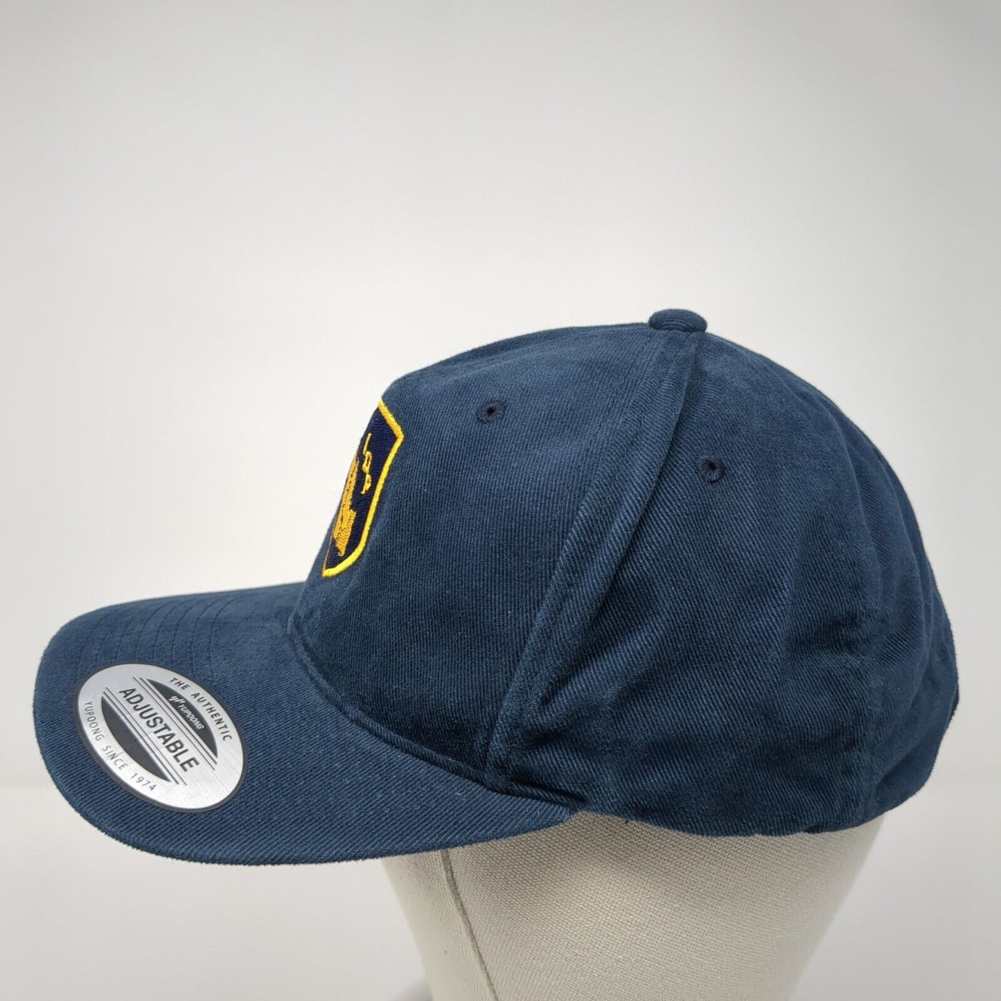 IDP Idaho Strapback Hat Blue One Size Adjustable Embroidered Yupoong