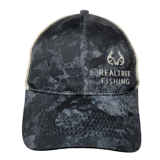 Realtree Fishing Snapback Trucker Hat Multicolor One Size 6 Panel Mesh Back