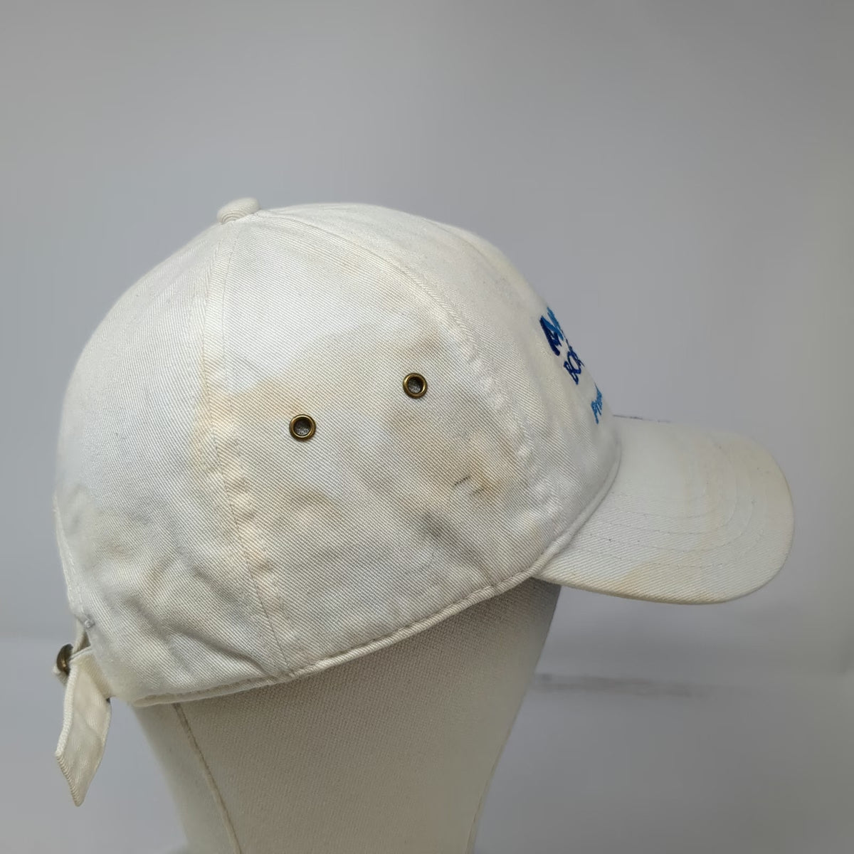 Ivory Albertsons Boise Open Golf Hat White One Size Baseball Cap Signed Kraft