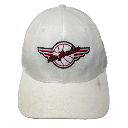 Nike Jordan Baseball Cap White XL Fitted Hat Air Jordan Wings Basketball Jumpman