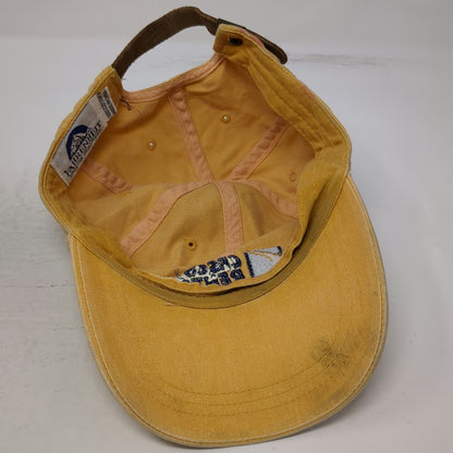 Fahrenheit Baseball Cap Yellow One Size Cesco Rentals Leather Slideback Hat