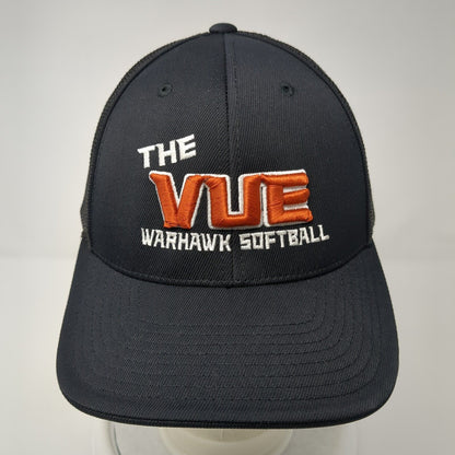 The Vue Warhawk Softball Fitted Mesh Back Trucker Hat Black 7 3/8-8