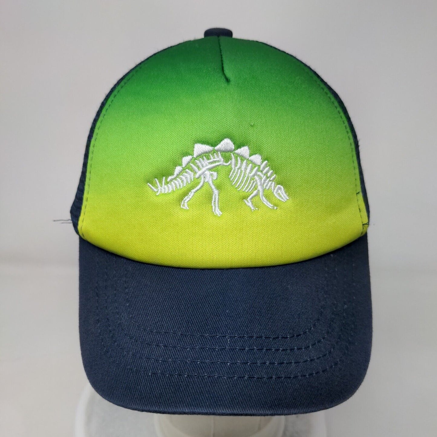 Dinosaur Skeleton Snapback Trucker Hat Multicolor One Size Mesh Back