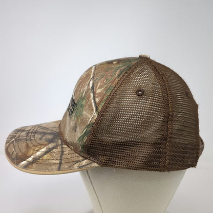 Tractor Supply Co Baseball Cap Brown Camo One Size Mesh Strapback TSC Logo Hat