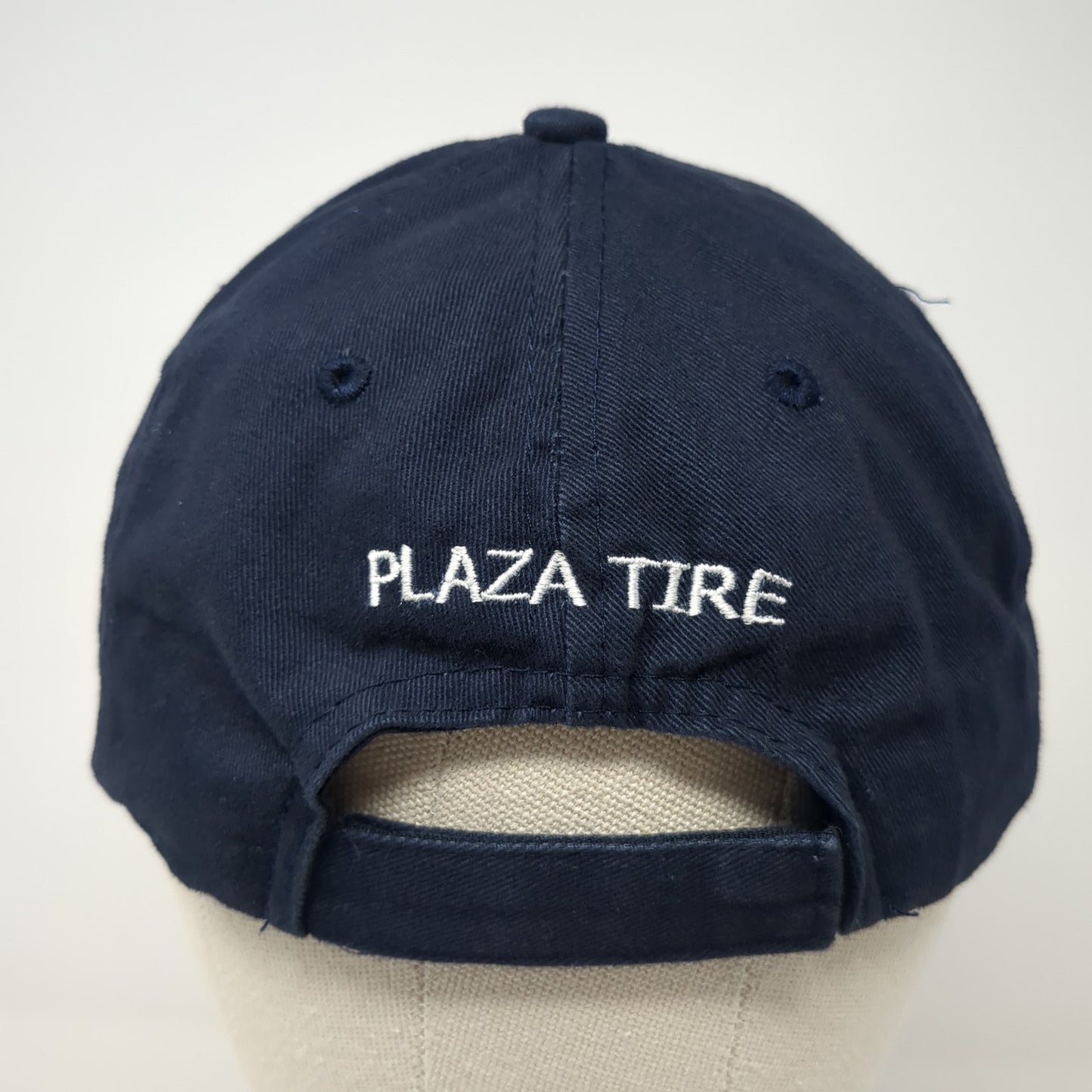 Plaza Tire Strapback Baseball Cap Blue One Size Adjustable Embroidered 6 Panel
