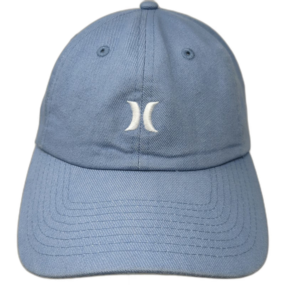 Hurley Snapback Blue Hat One Size 100% Cotton Embroidered Logo Structured Cap