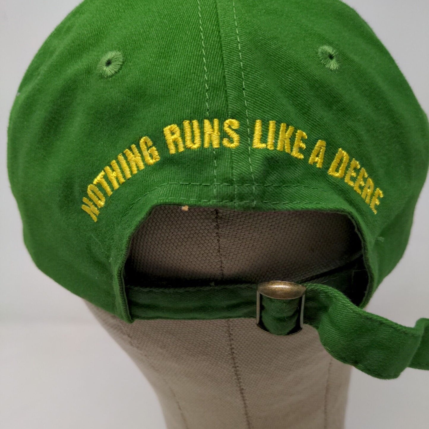 Cary Francis Group John Deere Men's Slideback Hat Green OSFA Embroidered Logo