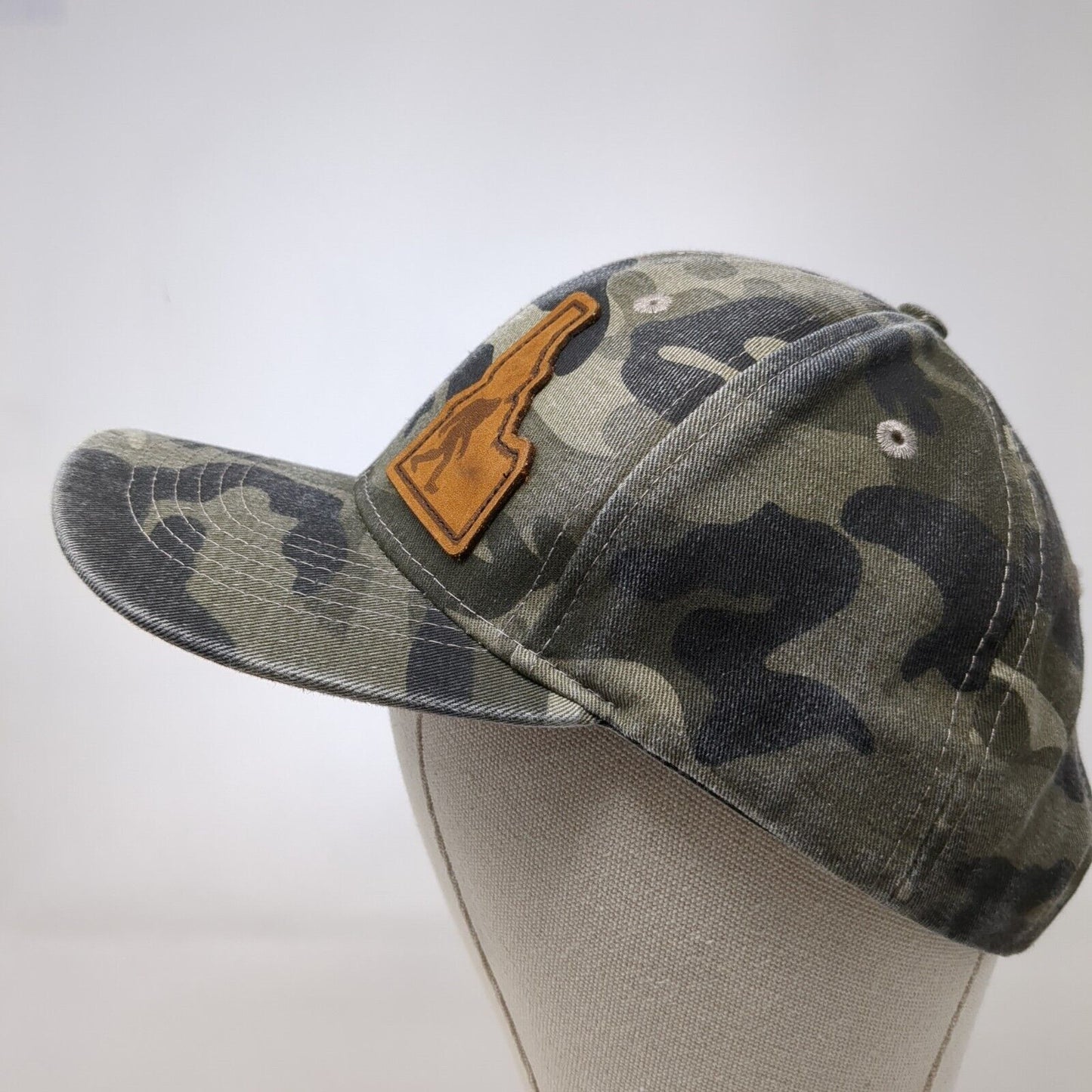 Idaho Leather Patch Snapback Hat Camo One Size Arcadian Outfitters