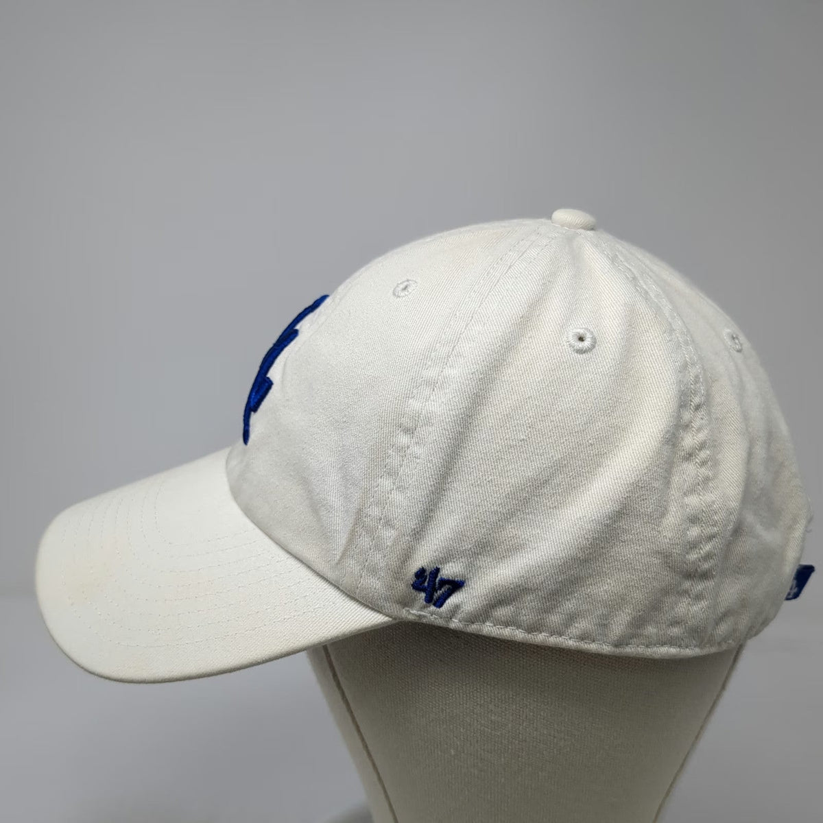 Los Angeles Dodgers MLB '47 Baseball Cap White Blue One Size Slideback Logo