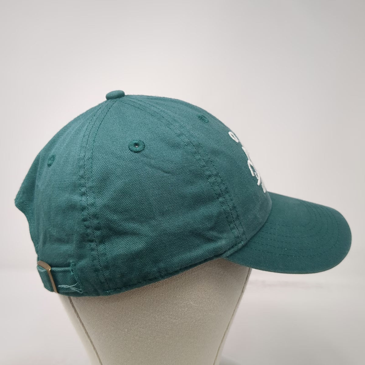 Life is Good Baseball Cap Green One Size Mountains Trees Graphic Strapback Hat