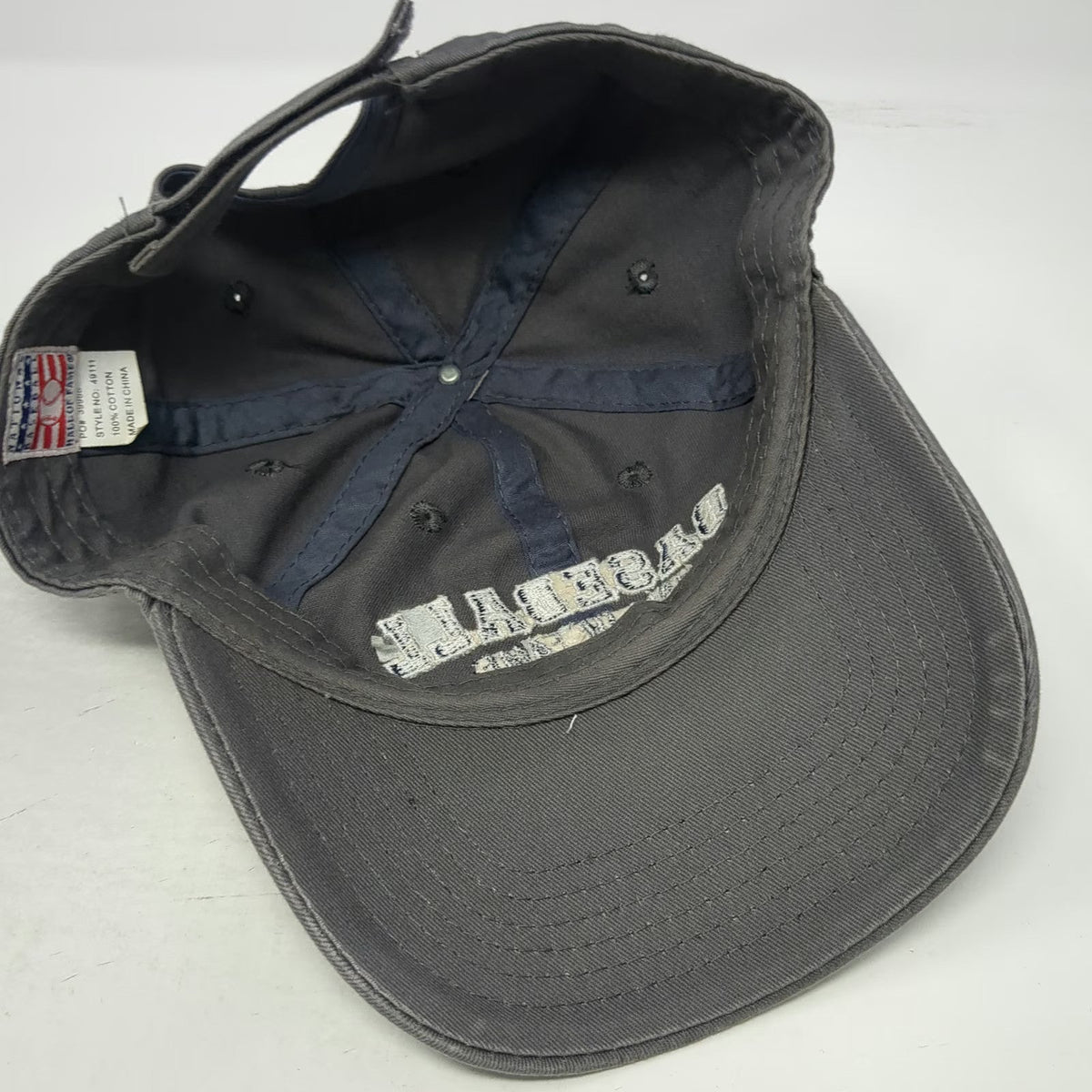 National Baseball Hall of Fame Gray One Size Cap Strapback 1939 Blue White Hat